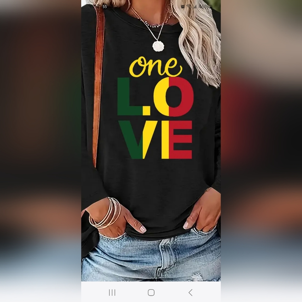 Long sleeve One Love t-shirt NWOT